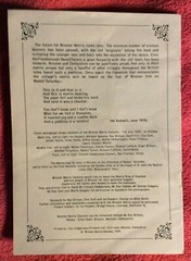 VINTAGE RARE PROGRAM WINSTER MORRIS DANCERS 5 PAGES 1979 PHOTOS