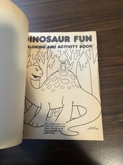 Dinosaur Fun Coloring and Activity Book 1987 Vintage Like New