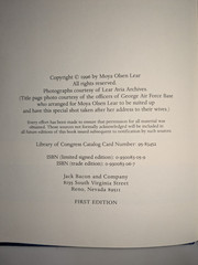 Bill & Moya Lear: An Unforgettable Flight | SIGNED Ltd Ed #/400 | 1996 | HC