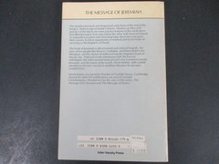 Message of Jeremiah by Derek Kidner (1987, Trade Paperback)