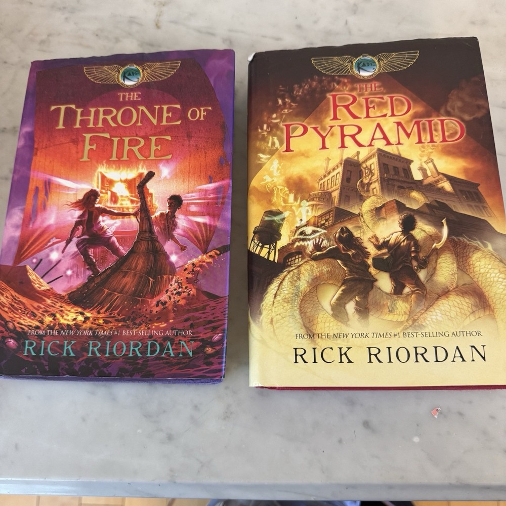 Lot Of 2 The Kane Chronicles (books 1&2) Red Pyramid/Throne Of Fire Rick Riordan