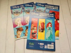(Lot of 4) Disney Coloring and Activity Books, 24 Pages Each, Total 96 Pages