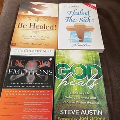 Religious Books On Healing Set Of 4 All Different Authors