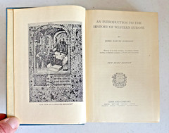 An Introduction to the History of Western Europe 1931 Hardcover
