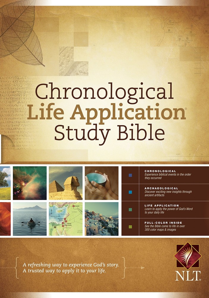 NLT Chronological Life Application Study Bible Hardcover 6.75in x 9.5in