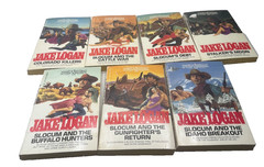 Vintage Paperback Jake Logan Assorted Books Action Western Stories