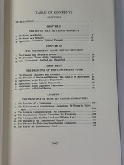 The South as a Conscious Minority 1789-1861 – A Study in Political Thought – HC