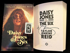 Taylor Jenkins Reid signed Daisy Jones & The Six trade paperback book tie-in