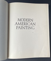 1940 „MODERN AMERICAN PAINTING” Hardcover Cloth Vintage Book Color Illustrations