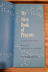 A Jewish Child’s „My First Book of Prayers” 1958 – by Edith & Sol Scharfstein