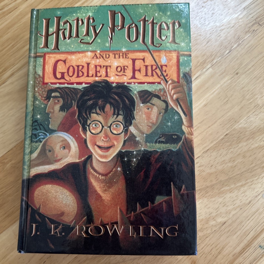 Rowling Harry Potter Goblet of Fire 2000 HC Mary GrandPré Book 4 Fantasy No DJ