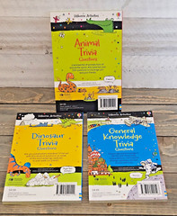 LOT (3) Usborne Trivia Questions Books – Animal Dinosaur General Knowledge – NEW