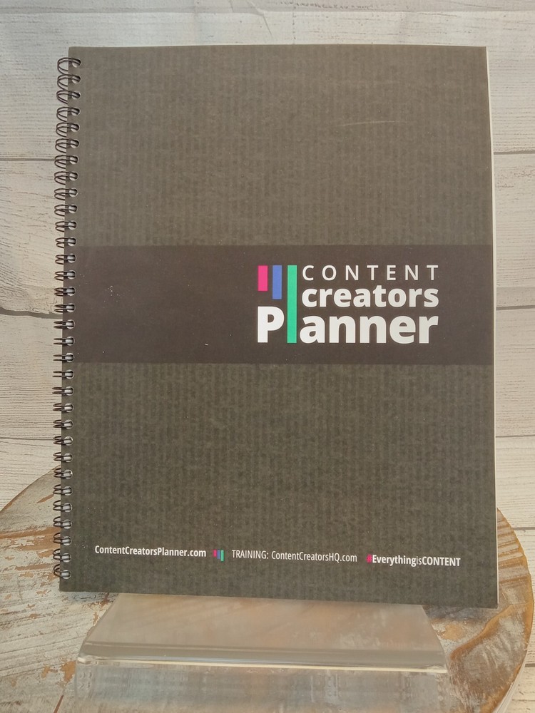 Content Creators Planner (Classic Printed Version) 104 Pages, Wire Binding