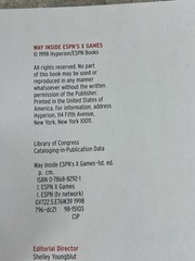 1998 WAY INSIDE ESPN’S X GAMES BOOK 256 PAGES FIRST PRINTING ORANGE COVER -8061