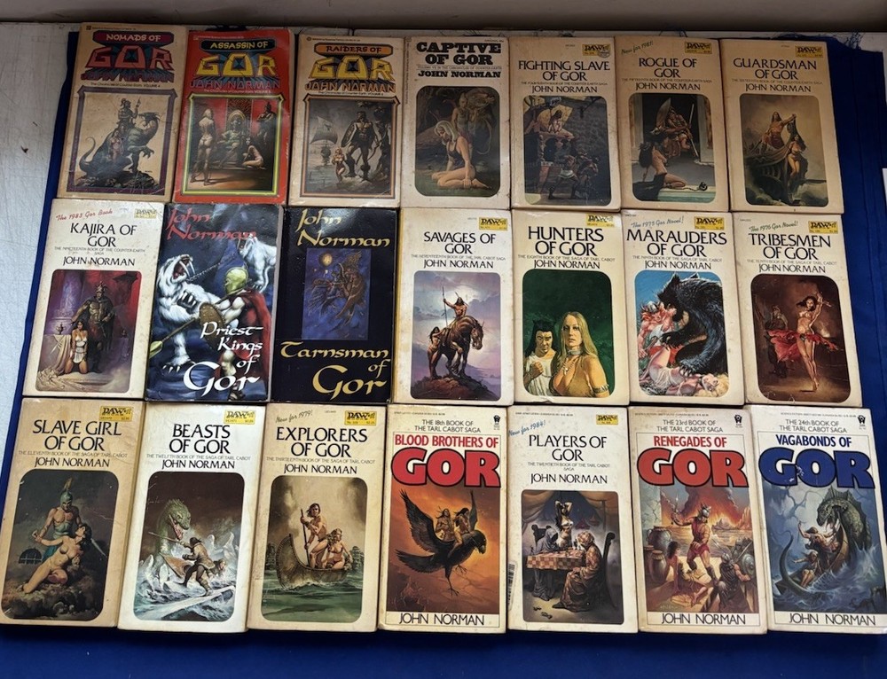 John Norman GOR Lot Of 21 – Nomads, Assassins, Beasts, Slave Girl & MORE!!