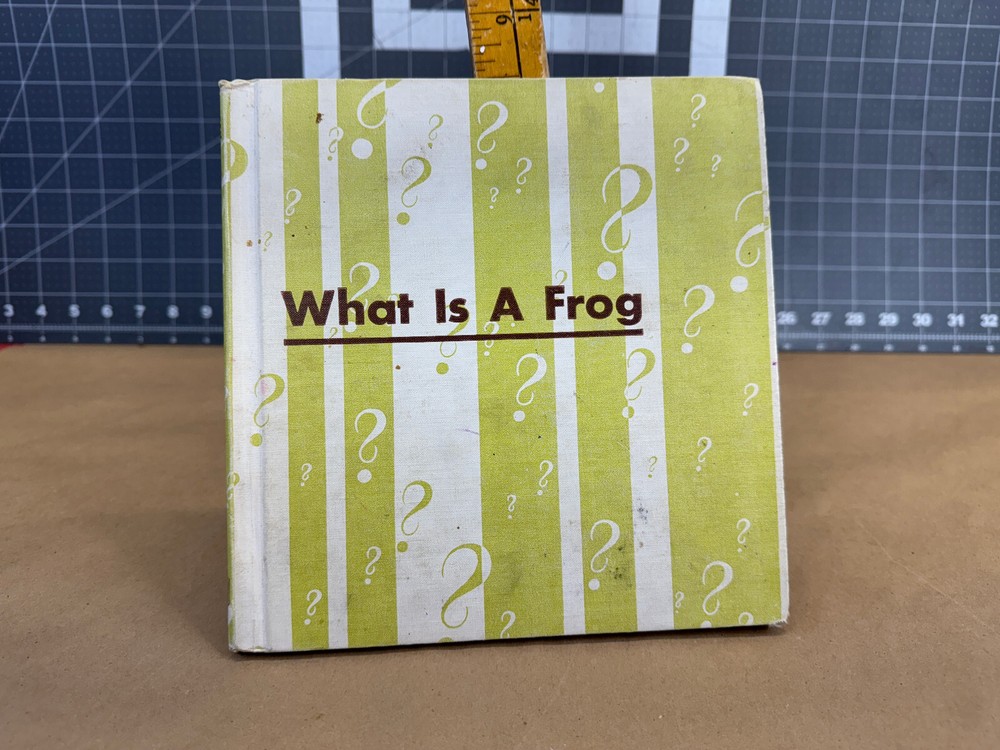 What is a Frog (The What is it series) 1957 Gene Darby Vtg Children’s book b