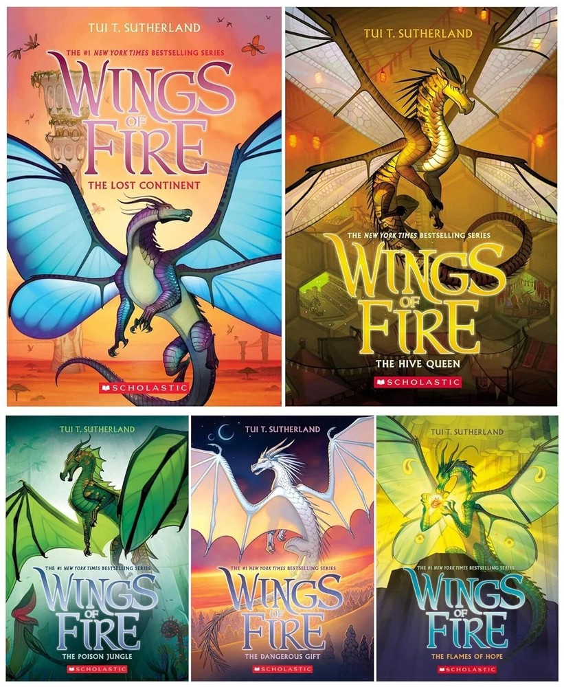 Wings of Fire Series 5 Books Set Book #11 – Book #15 by Tui T. PAPERBACK