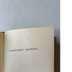 Gospel Publishing House Minister’s Manual Vol 2 Weddings Funerals Black 1965