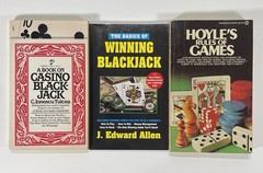 Blackjack Poker Book Lot Of 7 – Scarne On Cards Casino Playing Card Game Guide