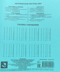 SET OF 10 Russian Grid Notebook Тетрадь в клетку с полями 36 страниц