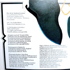 The Art of ARABIAN Costume: A Saudi Arabian Profile BEAUTIFULLY ILLUSTRATED!