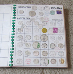 1971 POSTMARKS An Album of United States of America Post Office Mark Some Stamps