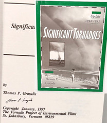 Significant Tornadoes Update 1992-1995, SIGNED by Thomas Grazulis, UNREAD, RARE