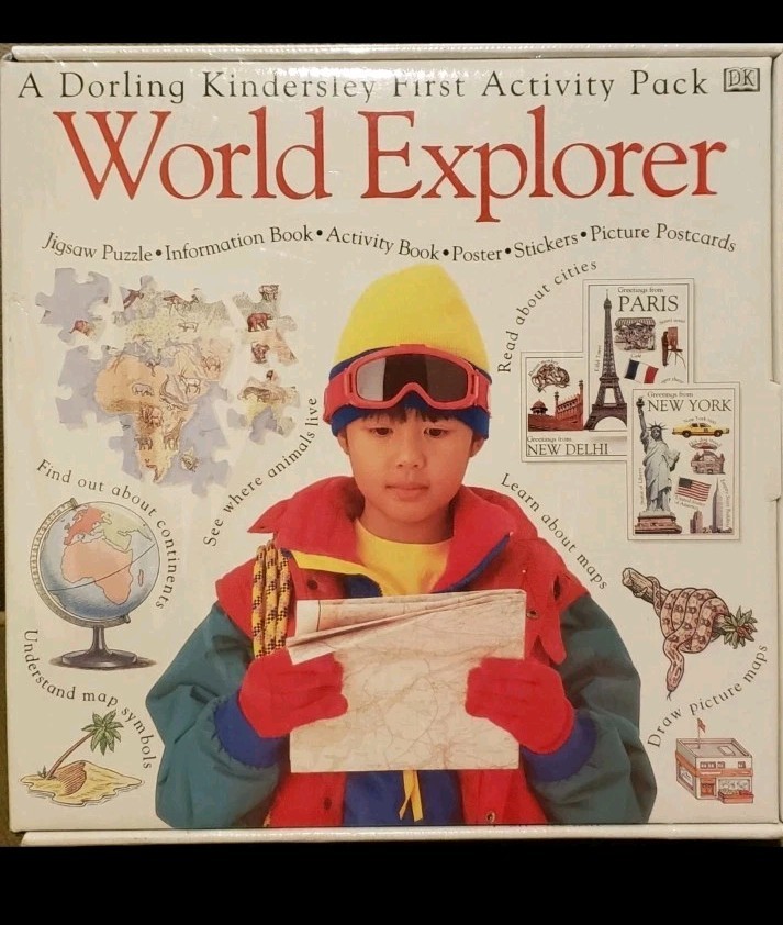 WORLD EXPLORER A DORLING KINDERSLEY FIRST ACTIVITY PACK PUZZEL – NEW/SEALED