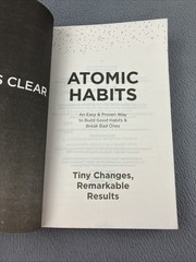 ATOMIC HABITS by JAMES CLEAR Paperback Book