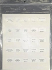 Preprinted Tabs for Study Guide for Commercial Building Contractor