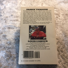 Passin’ Through Louis L’Amour 1985 Bantam Books Fugitive On The Run Western Book