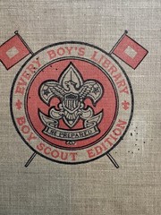 Antique PITCHING IN A PINCH/Matthewson 1913 Boy Scout Edition Illustrated HC -VG