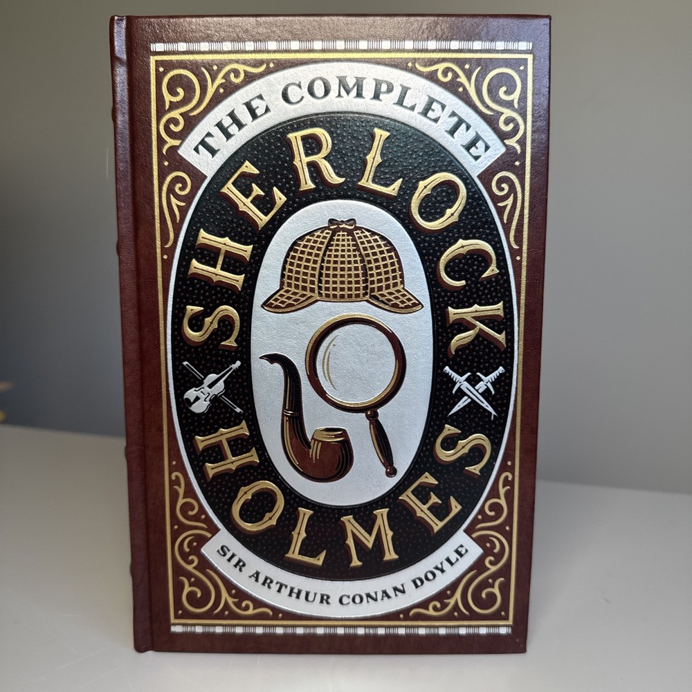 The Complete Sherlock Holmes by Sir Arthur Conan Doyle Leather Bound Hardcover