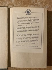 The Ropemakers Of Plymouth by Samuel Eliot Morison (1950 Hardcover)