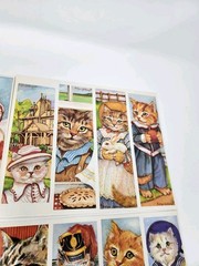 Cat and Kitten Perforated Bookmarks Pages Evelyn Gathings Dover Victorian