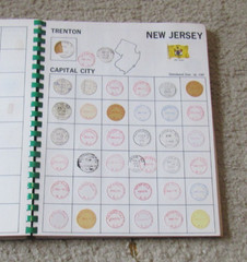 1971 POSTMARKS An Album of United States of America Post Office Mark Some Stamps