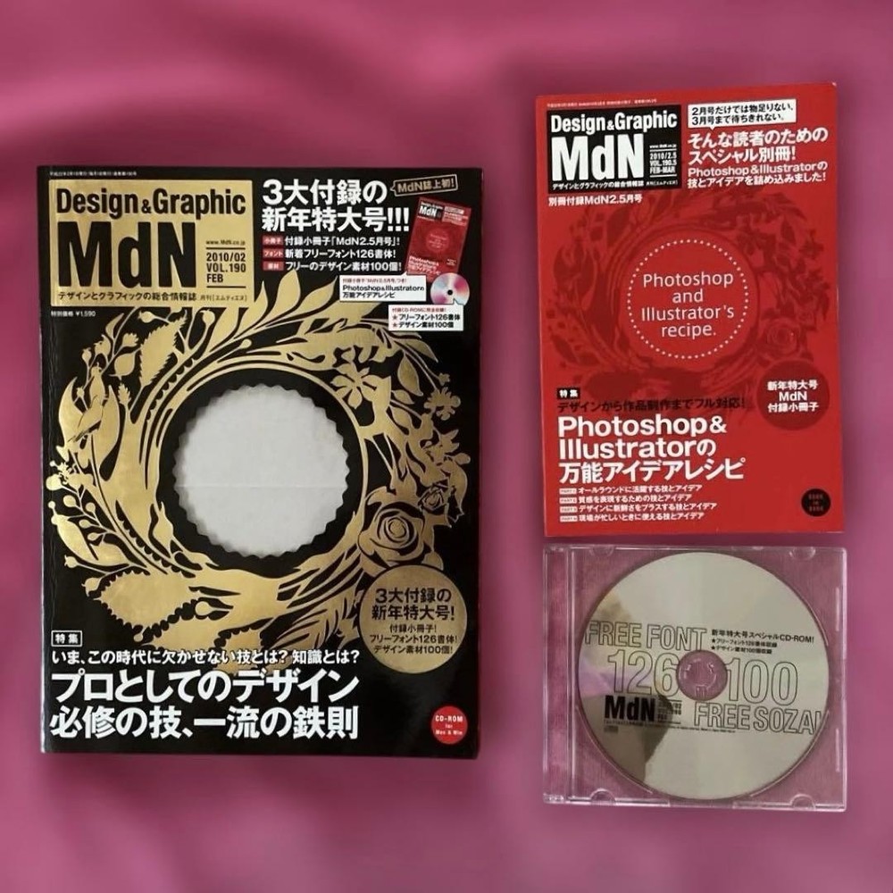 MdN vol.190 Design Magazine with CD-ROM & 126 Fonts, Appendix