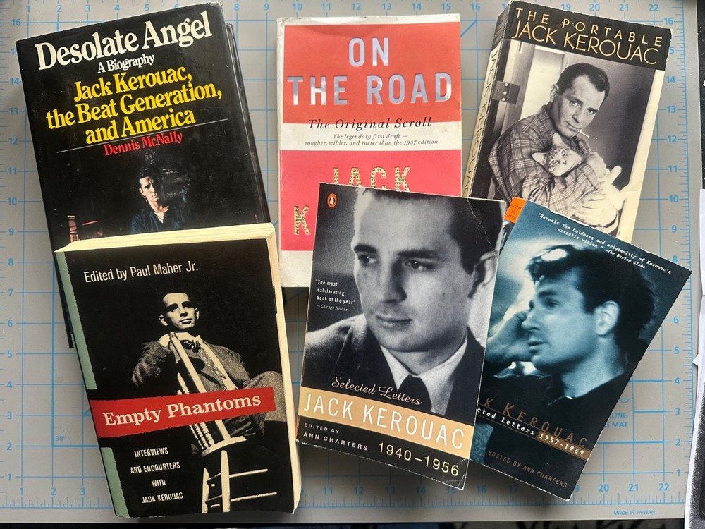 Jack Kerouac Lot of 6 Pre-owned Book Titles – including 1 Hardback First Edition