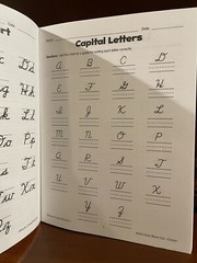 Cursive writing practice handwriting book workbook beginner Grade 2 3 4 School