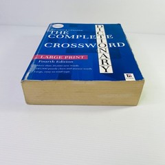 The Complete Crossword Dictionary LARGE PRINT Fourth 4th Edition 9781488934469