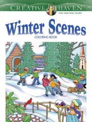 Creative Haven Winter Scenes Coloring Book (Adult Coloring) – VERY GOOD