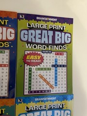 LOT 6 New Large Print GREAT BIG Word-Finds Word Search Kappa 204-209 Free Ship