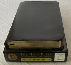 ESV COMPACT THINLINE EDITION BLACK PREMIUM BONDED LEATHER BRAND NEW