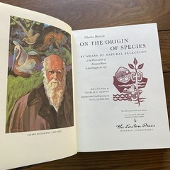 Easton Press Lot of 2 The Descent of Man & On The Origin of Species Darwin