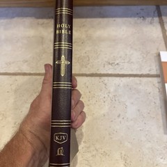 KJV ULTRA THNLINE BIBLE RED LETTER BURGUNDY BONDED LEATHER