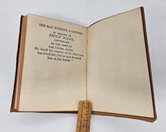 Little Leather Library Books Green Cover Man Without A Country by Hale