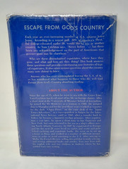 Escape from God’s Country by Tom Crichton 1973 Hardcover