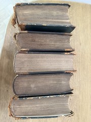 Rare Antique Harper’s New Monthly Magazine Bound Volumes (5 Books) –19th Century