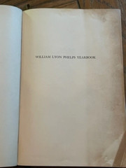 „William Lyon Phelps Yearbook” (1935) w/ ANTIQUE Book Cover