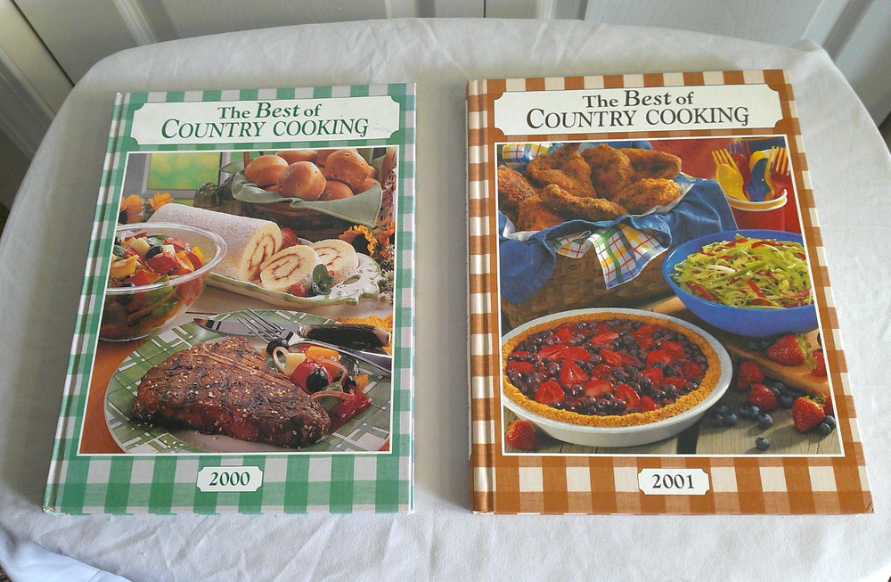 Best of Country Cooking Cookbook 2000 and 2001/ 184 pages ea./ hardback
